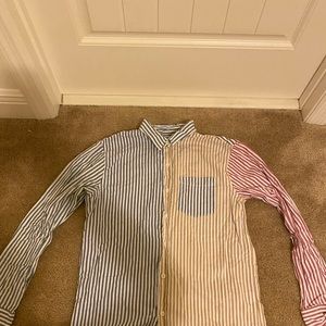 Pacsun Multi-Color Striped Button Shirt